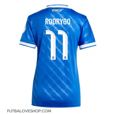 Dres Real Madrid Rodrygo Goes #11 Tretina pre Ženy 2025-26 Krátky Rukáv Dres Real Madrid Rodrygo Goes #11 Tretina pre Ženy 2025-26 Krátky Rukáv